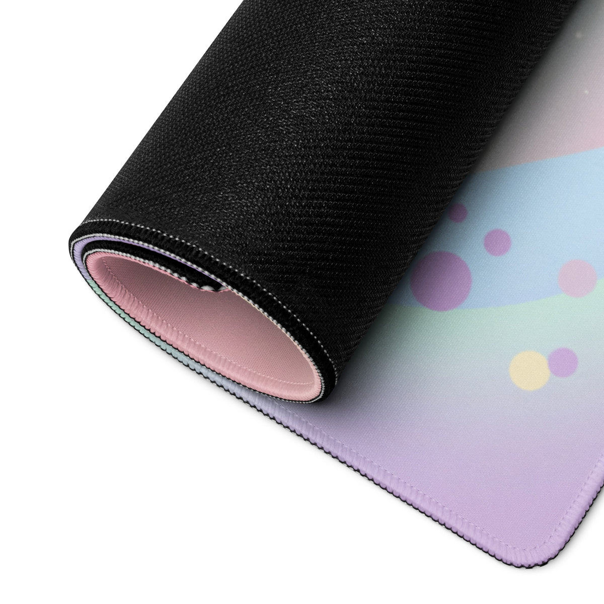 Pastel Cute Cats Rainbow Gaming Mouse Pad