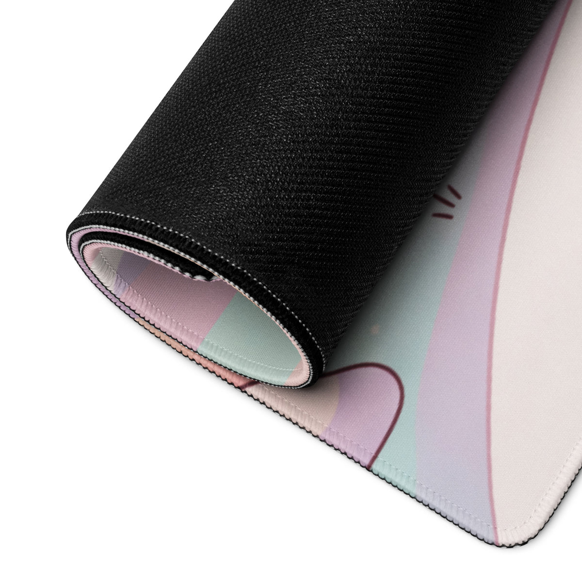 Pastel Unicorn Gaming Mouse Pad With Cute Design