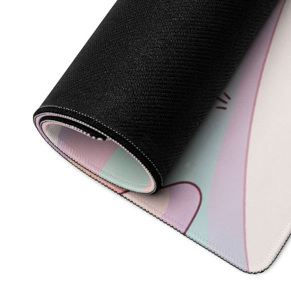 Pastel Unicorn Gaming Mouse Pad With Cute Design