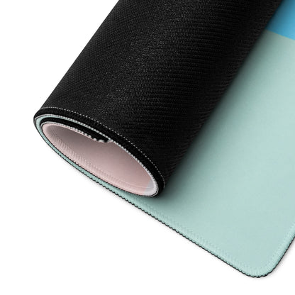 Pastel Cute Gaming Mouse Pad With Cloud Emoji Design