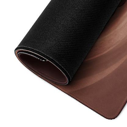 Cute Chocolate Brown Cat Themed Gaming Mouse Pad