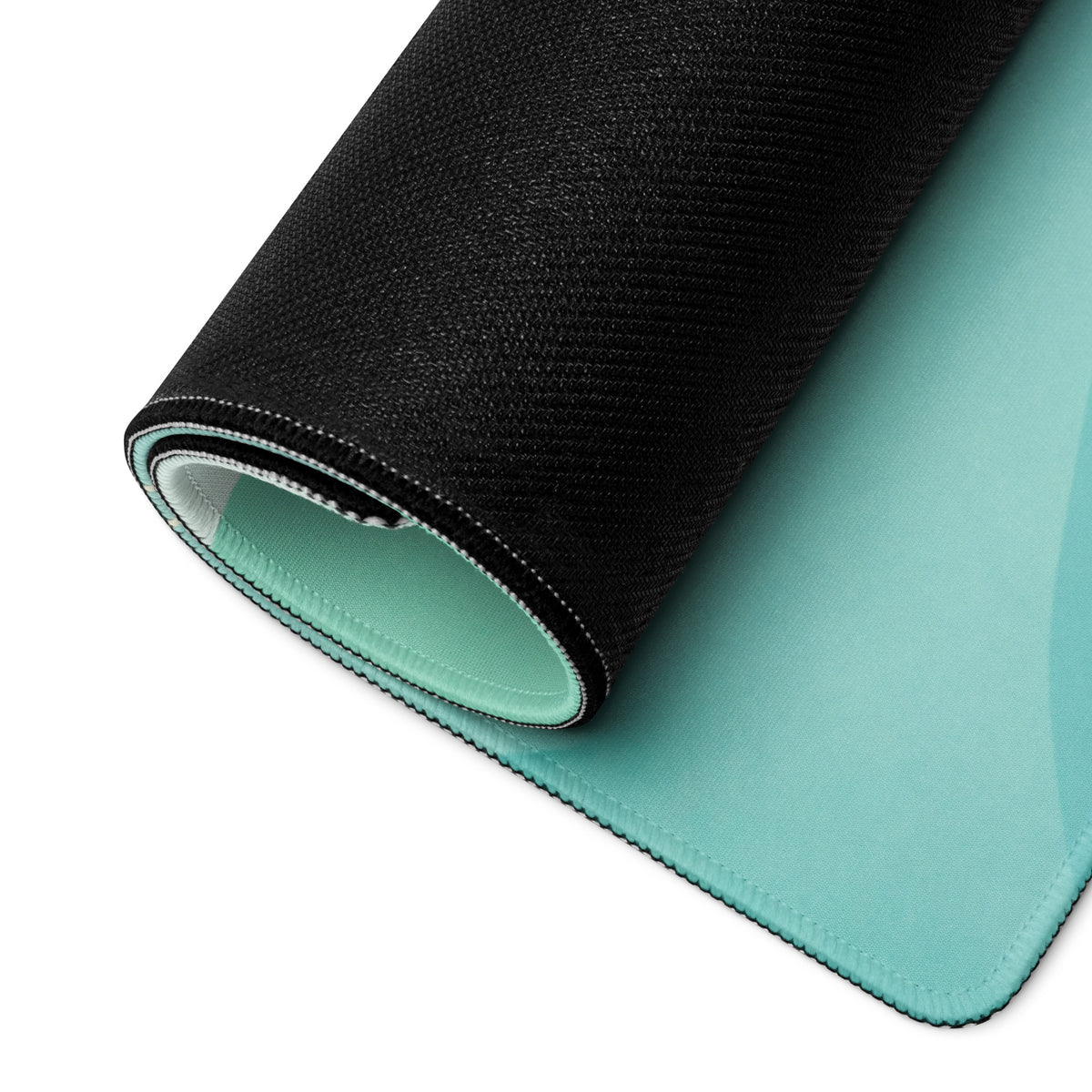 Cute Mint Green Kawaii Cat Mouse Pad