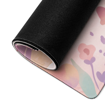 Pastel Kitty Cats Gaming Mouse Pad With Azure Pink Colors