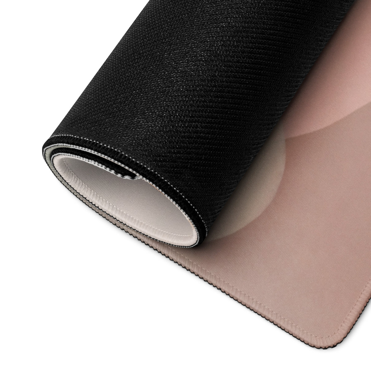 Cute Pink Gradient Gaming Mouse Pad With Cat Design