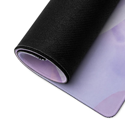 Pastel Purple Unicorn Mouse Pad With Clouds