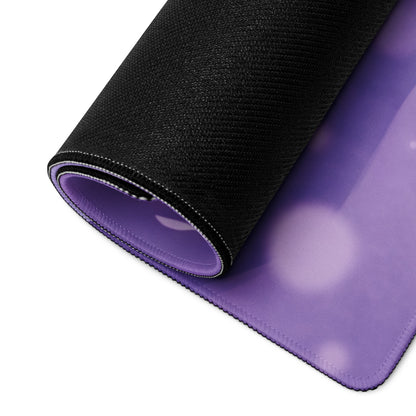 Purple Cat Themed Gaming Mouse Pad Cozy Cute