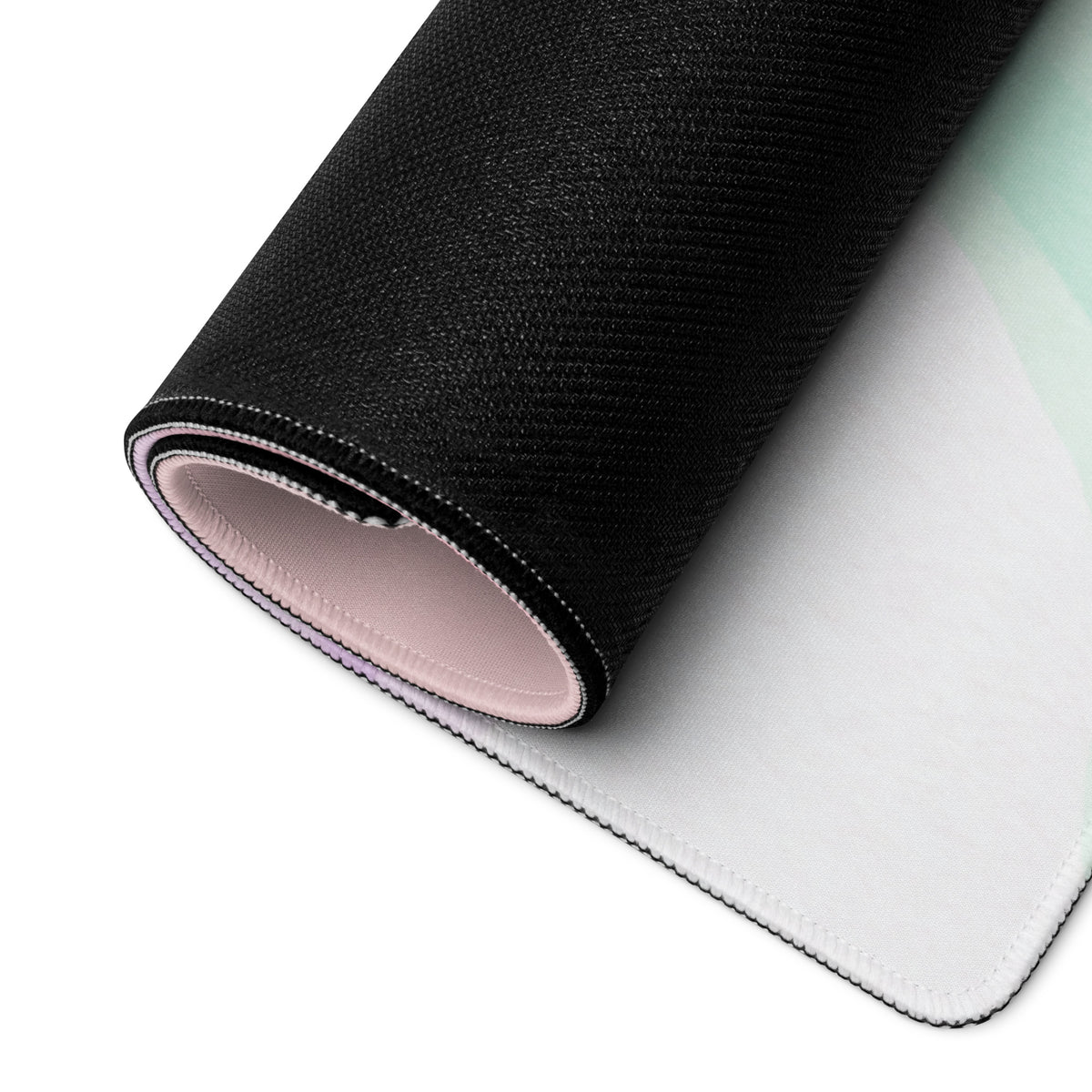Pastel Rainbow Kitty Mouse Pad