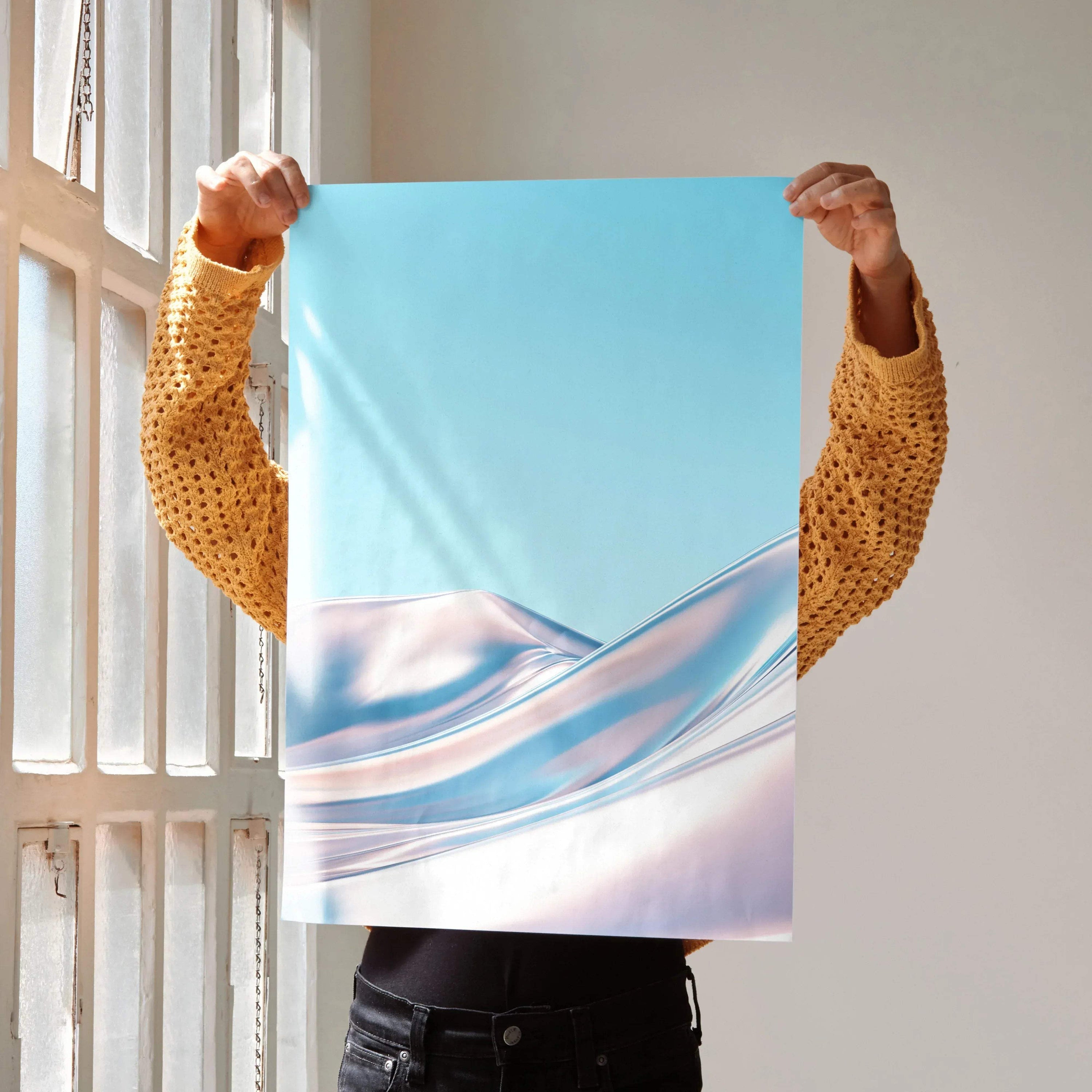 Vibrant Abstract Digital Art Poster for Wall Decor | Vertical - Throttle Designs
