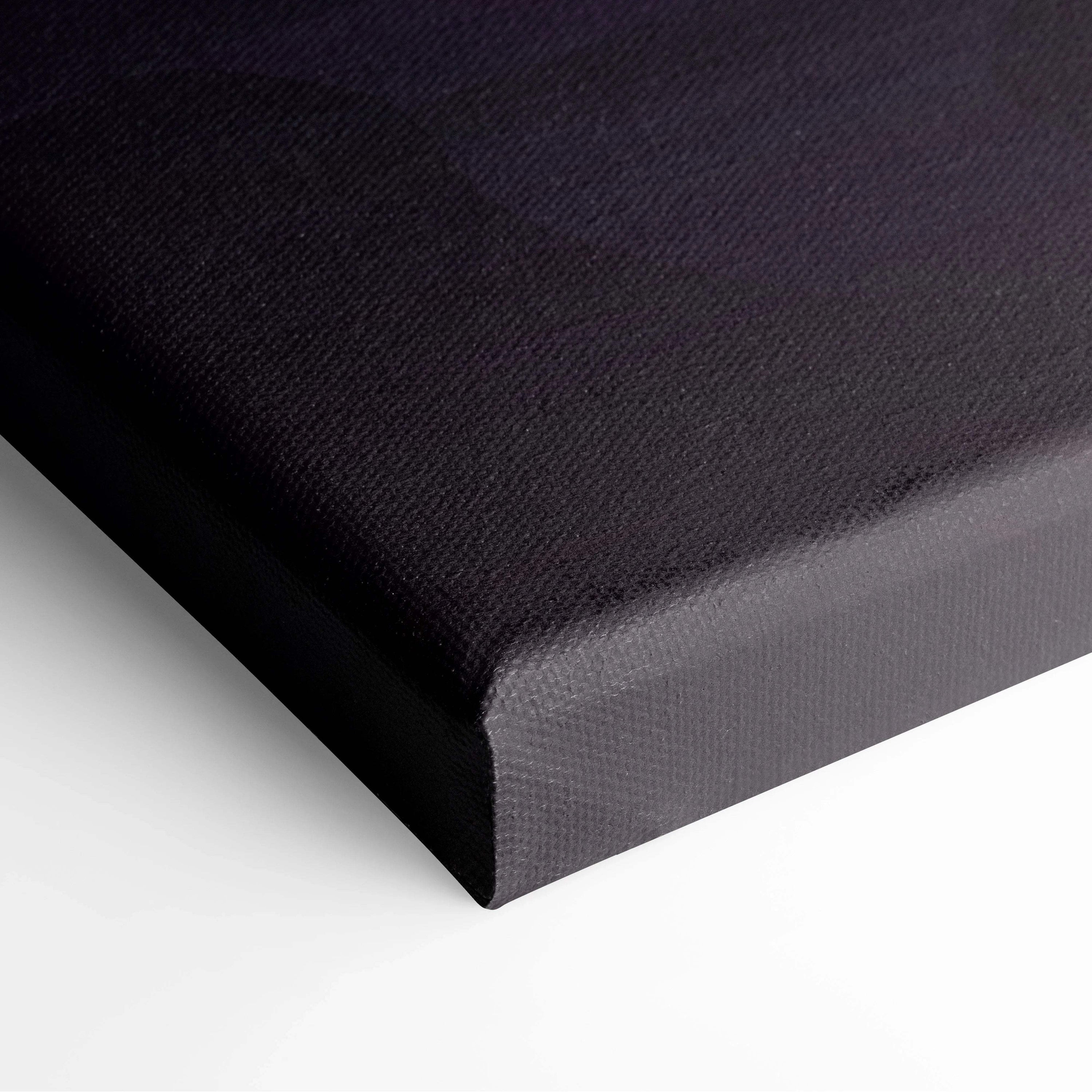 Black textured canvas back of stylized forest sunset wall art