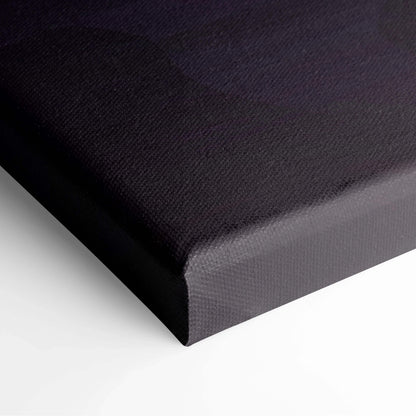 Black textured canvas back of stylized forest sunset wall art