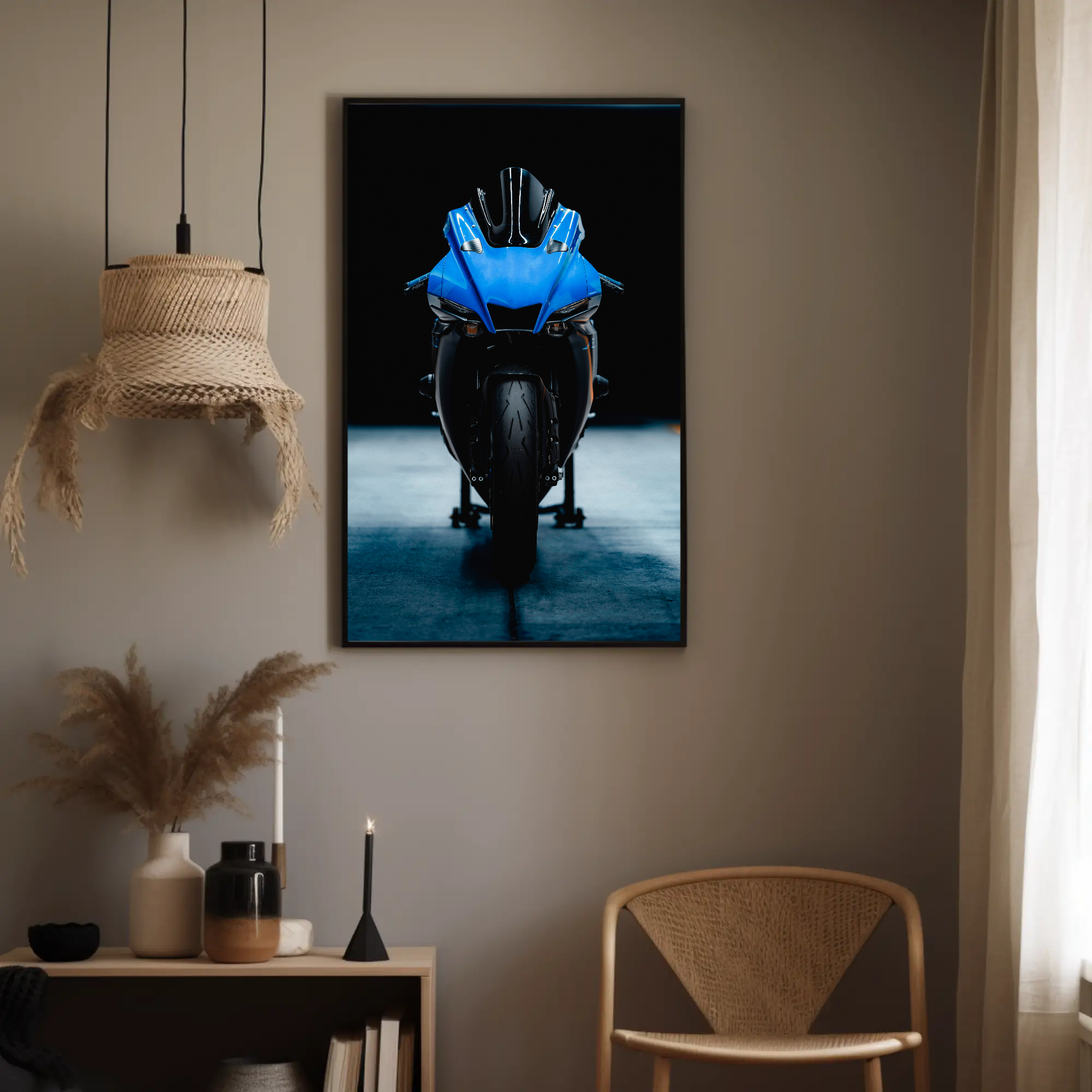 Yamaha R1 Motorcycle Poster #012 - Throttle Designs