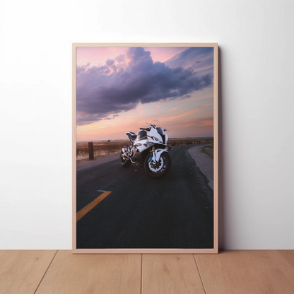 BMW S1000RR Motorcycle Poster #001 - Throttle Designs