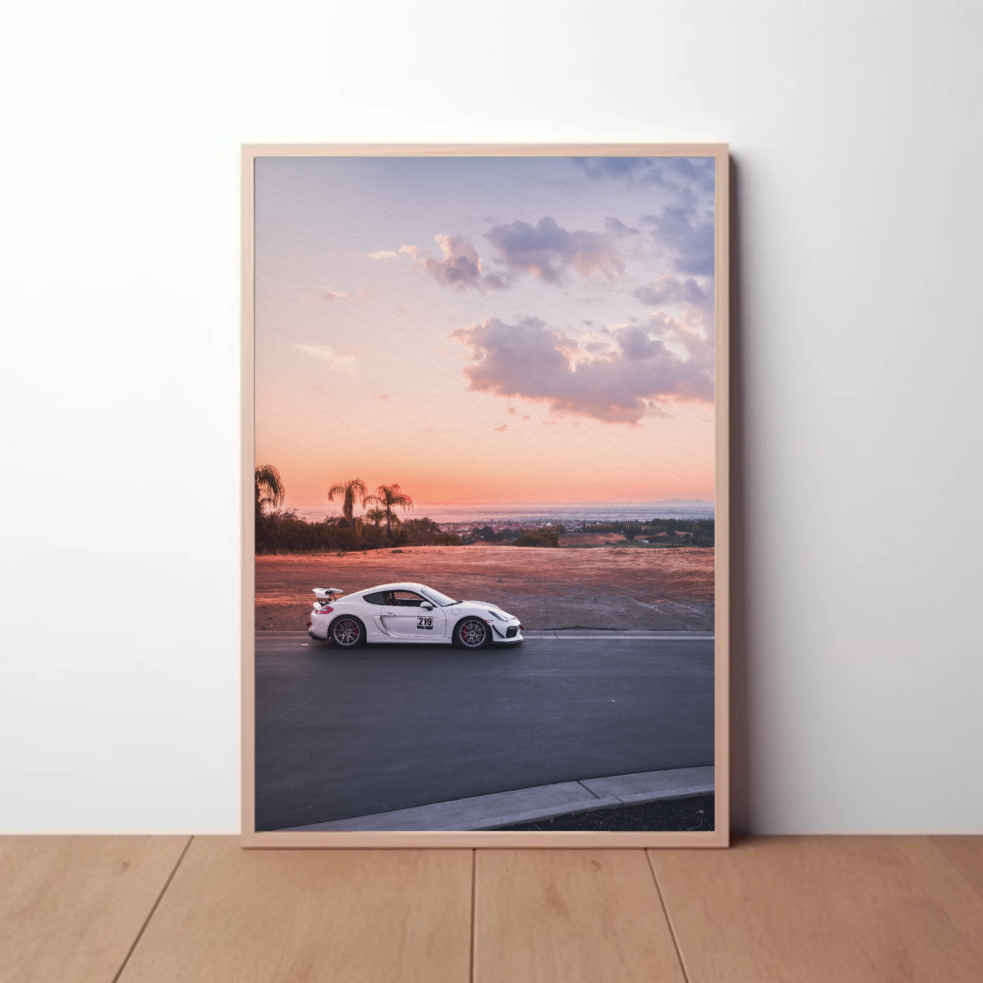 Porsche GT4 Automotive Car Poster #003 - Throttle Designs