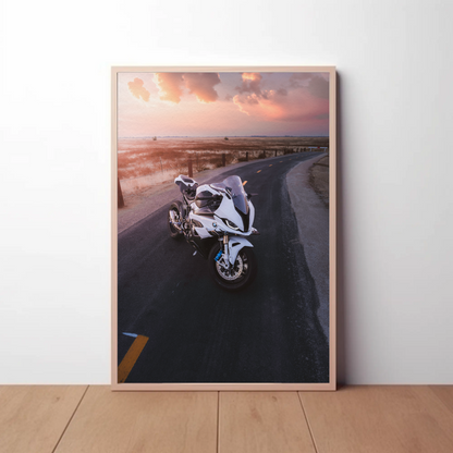 BMW S1000RR Motorcycle Poster #002 - Throttle Designs