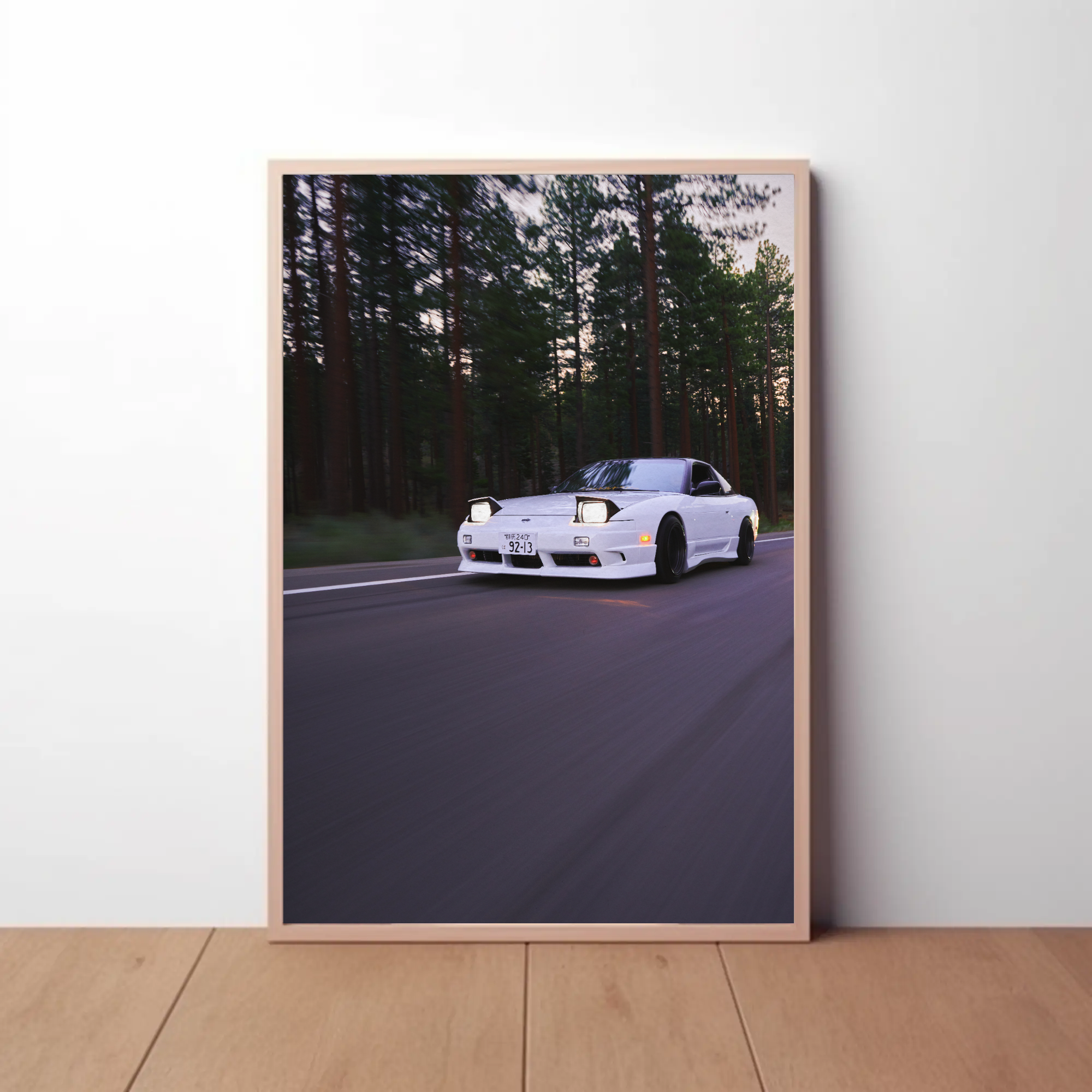 Nissan 240sx S13 Type-X Automotive Car Poster #004 - Throttle Designs