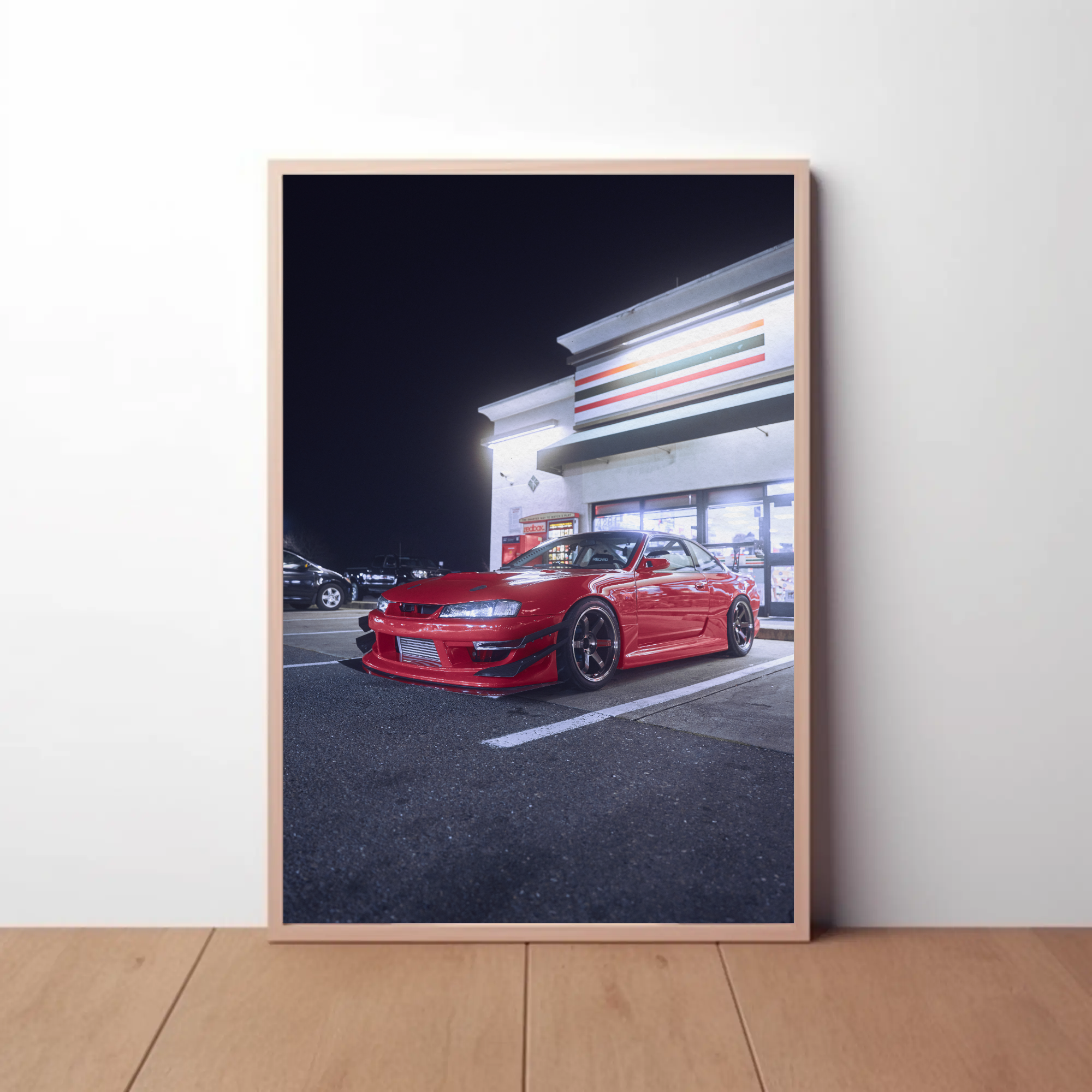 Nissan 240sx S14 Kouki Automotive Car Poster #011 - Throttle Designs