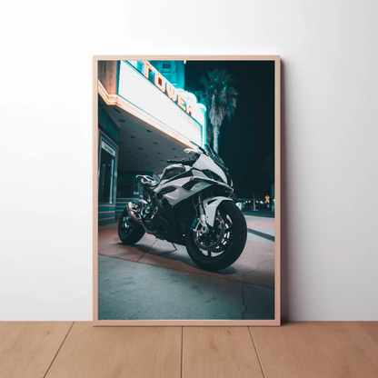 BMW S1000RR Motorcycle Poster #022 - Throttle Designs