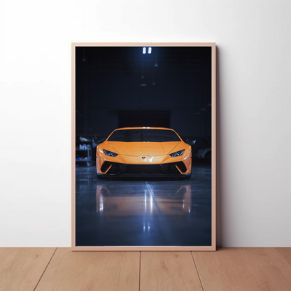 Lamborghini Huracan Automotive Car Poster #001 - Throttle Designs