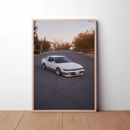 Nissan 240sx S13 Silvia Automotive Car Poster #007 - Throttle Designs