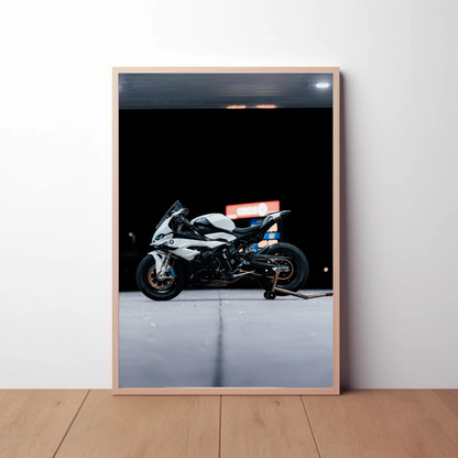 BMW S1000RR Motorcycle Poster #014 - Throttle Designs