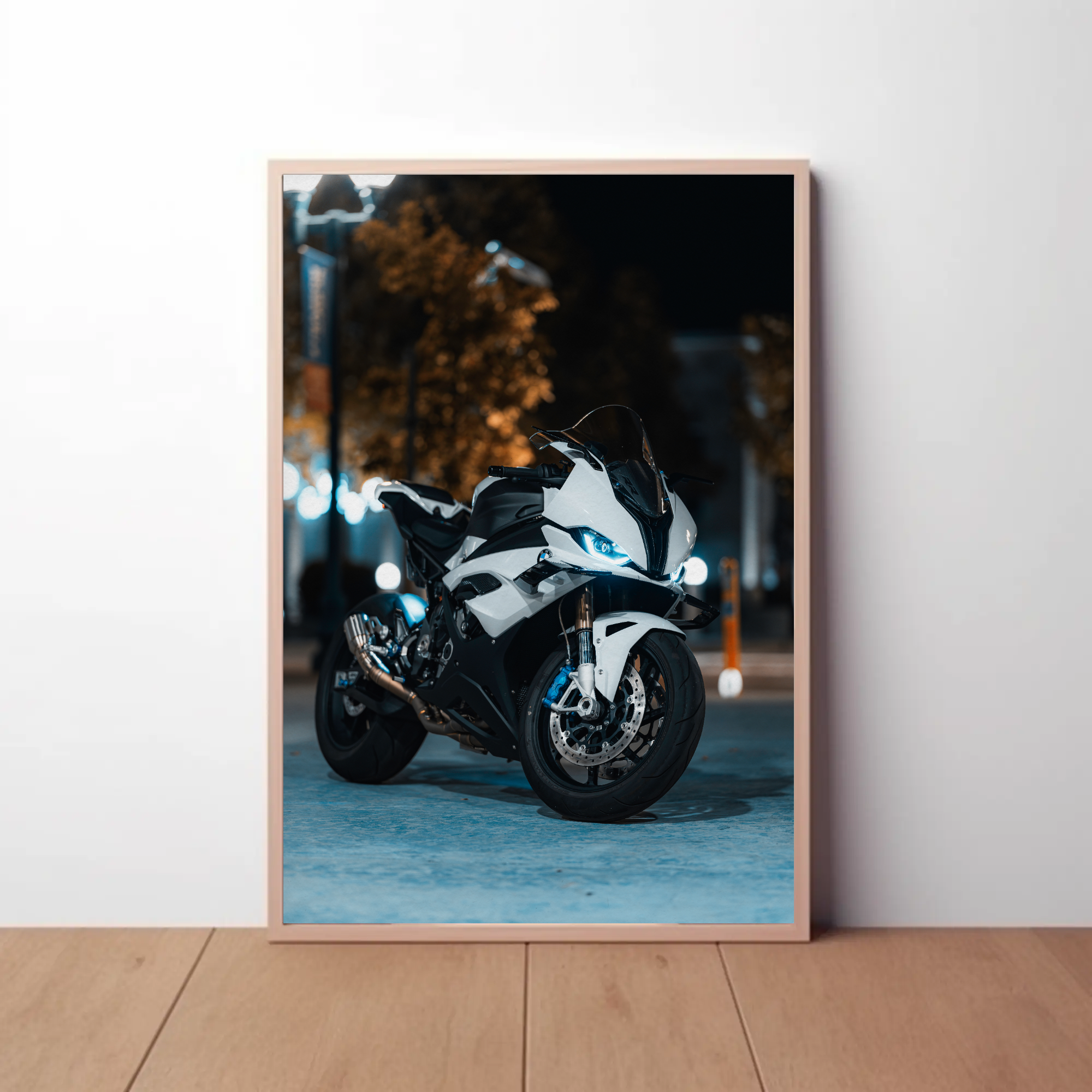 BMW S1000RR Motorcycle Poster #033 - Throttle Designs