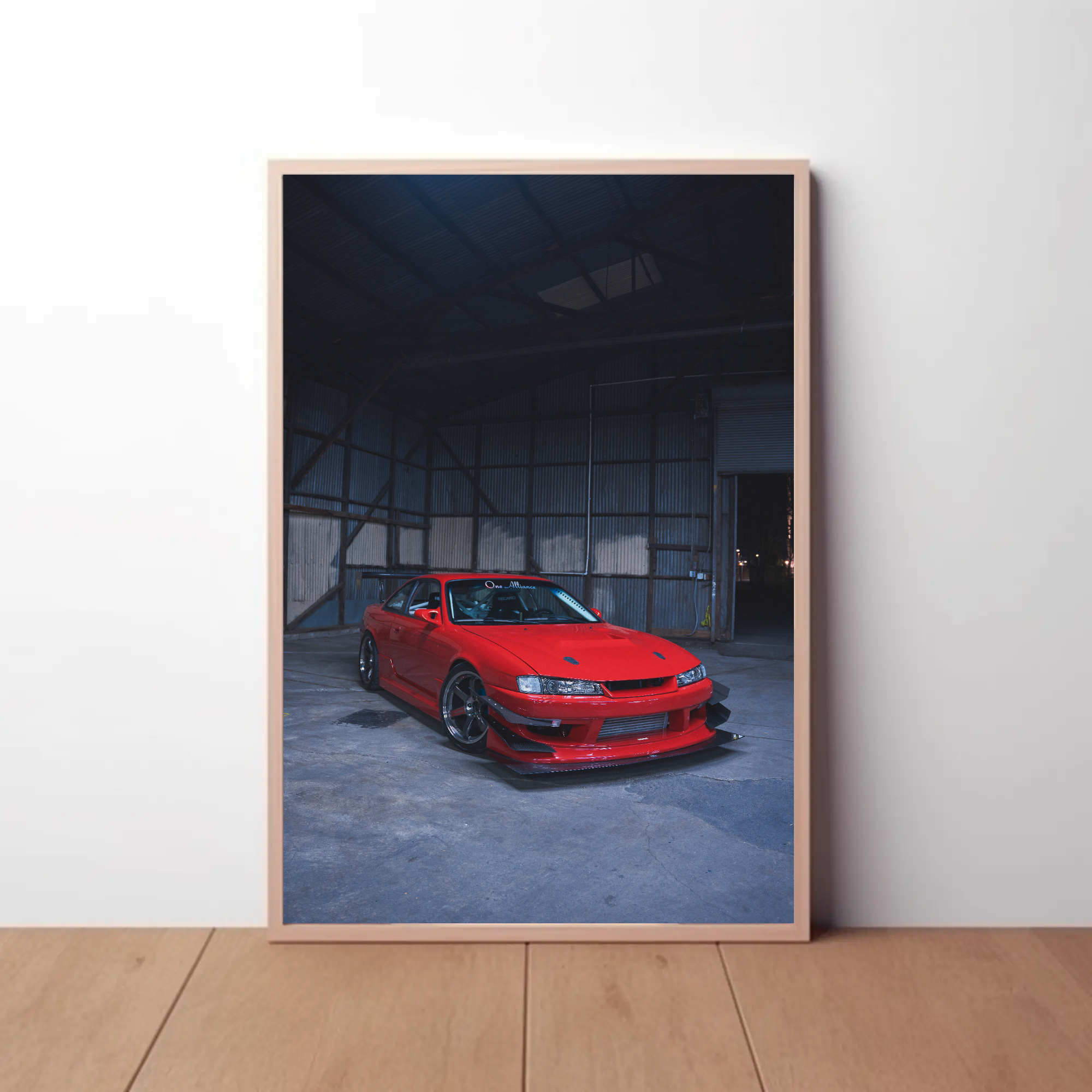 Nissan 240sx S14 Kouki Automotive Car Poster #001 - Throttle Designs