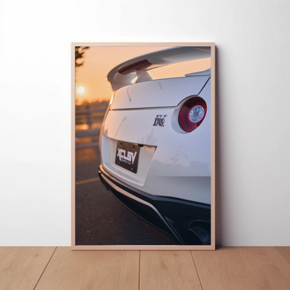 Nissan GTR R35 Automotive Car Poster #004 - Throttle Designs