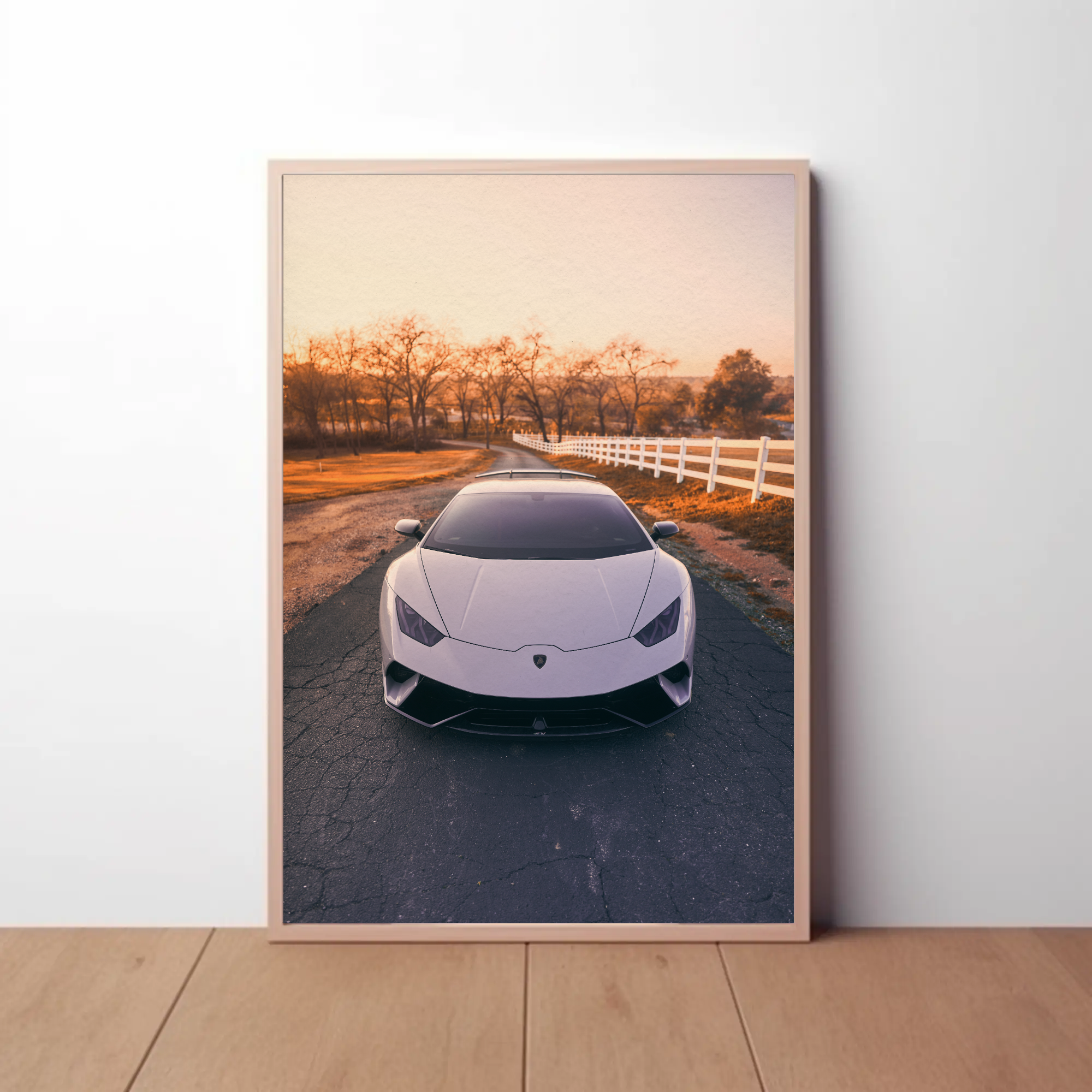 Lamborghini Huracan Automotive Car Poster #002 - Throttle Designs