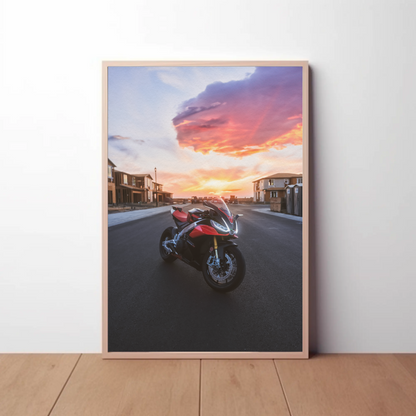 Aprilia RSV4 1100 Factory Motorcycle Poster #004 - Throttle Designs