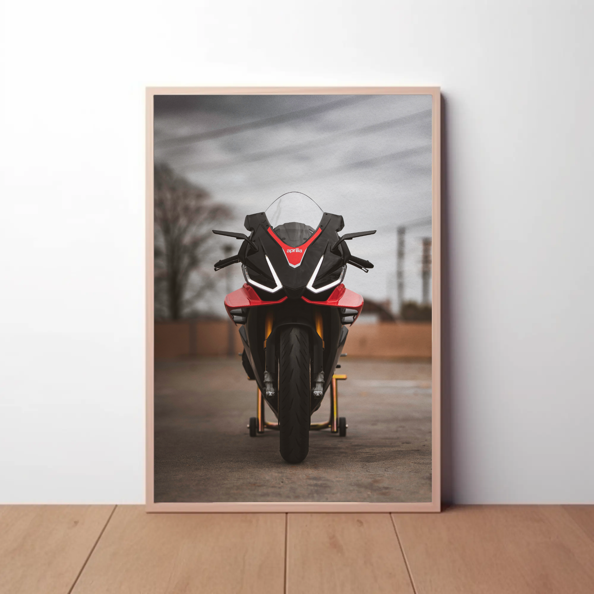 Aprilia RSV4 1100 Factory Motorcycle Poster #021 - Throttle Designs