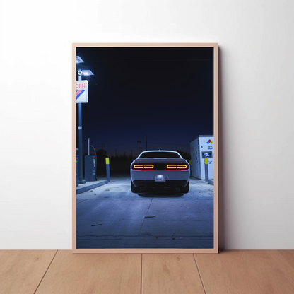 Dodge Challenger Automotive Car Poster #003 - Throttle Designs