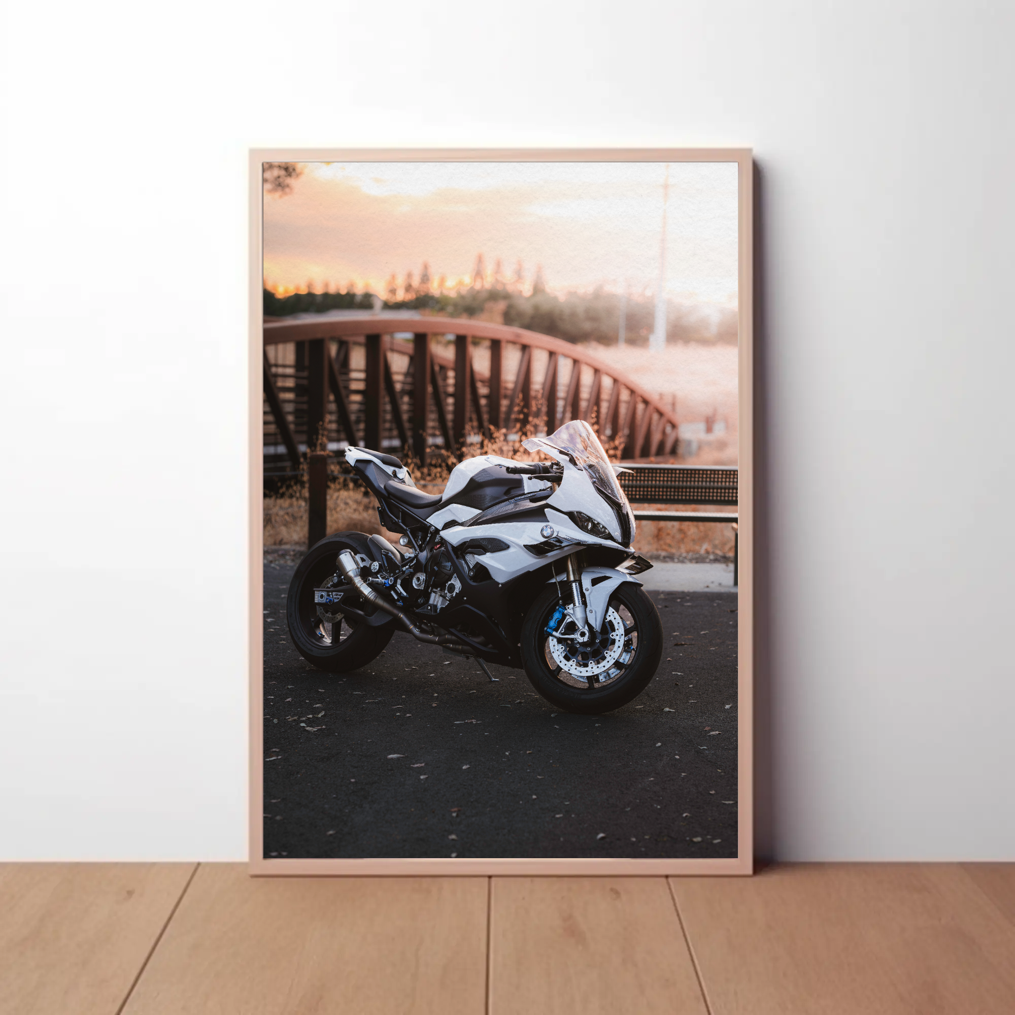 BMW S1000RR Motorcycle Poster #010 - Throttle Designs