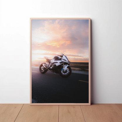 BMW S1000RR Motorcycle Poster #019 - Throttle Designs