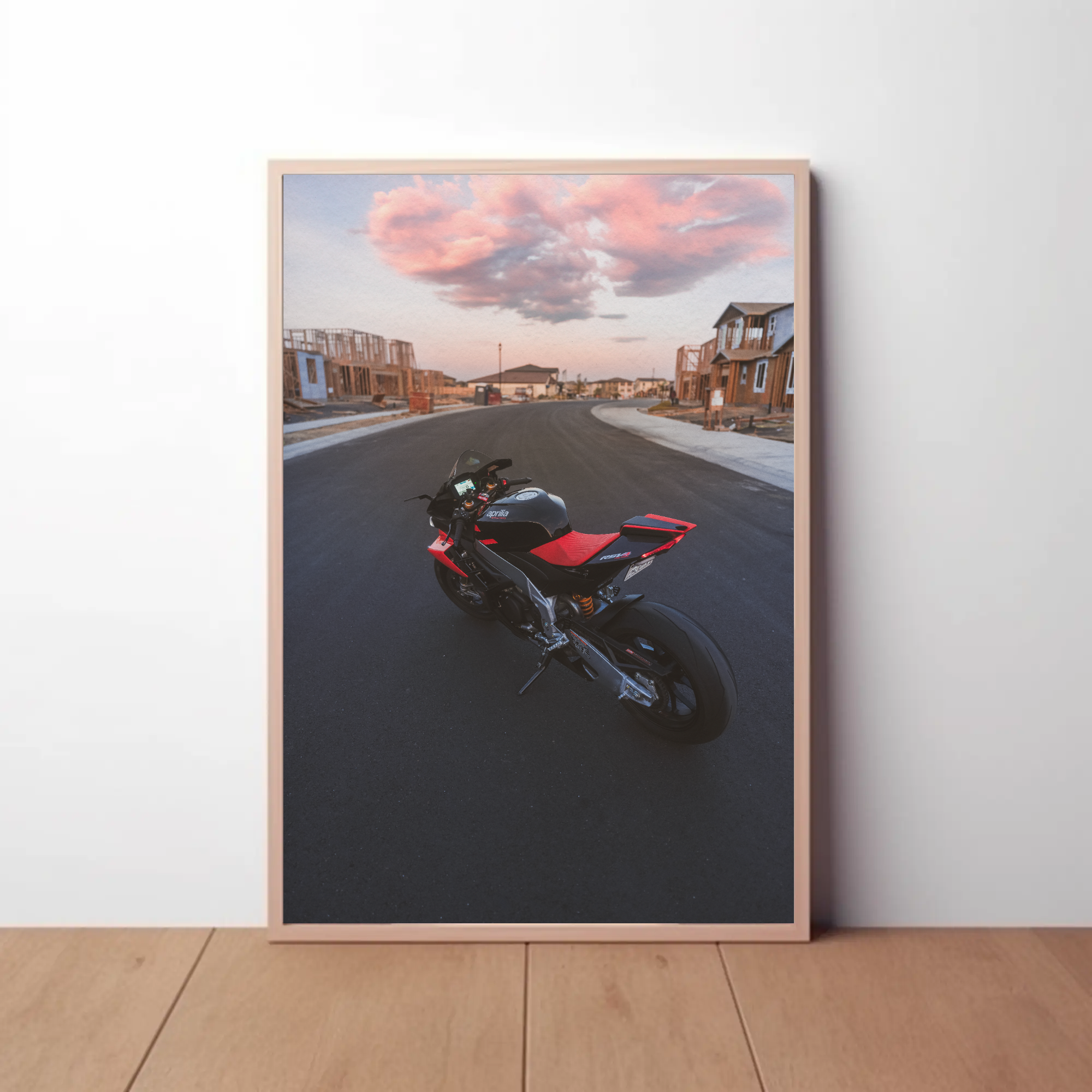 Aprilia RSV4 1100 Factory Motorcycle Poster #002 - Throttle Designs