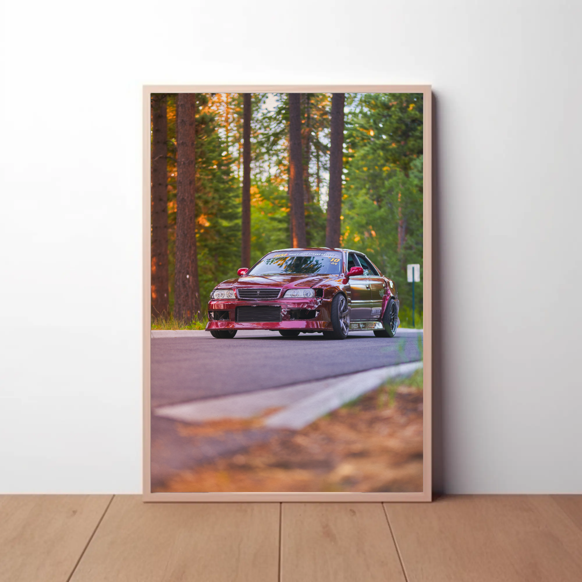 Toyota Chaser JDM Drift Car Automotive Car Poster #002 - Throttle Designs