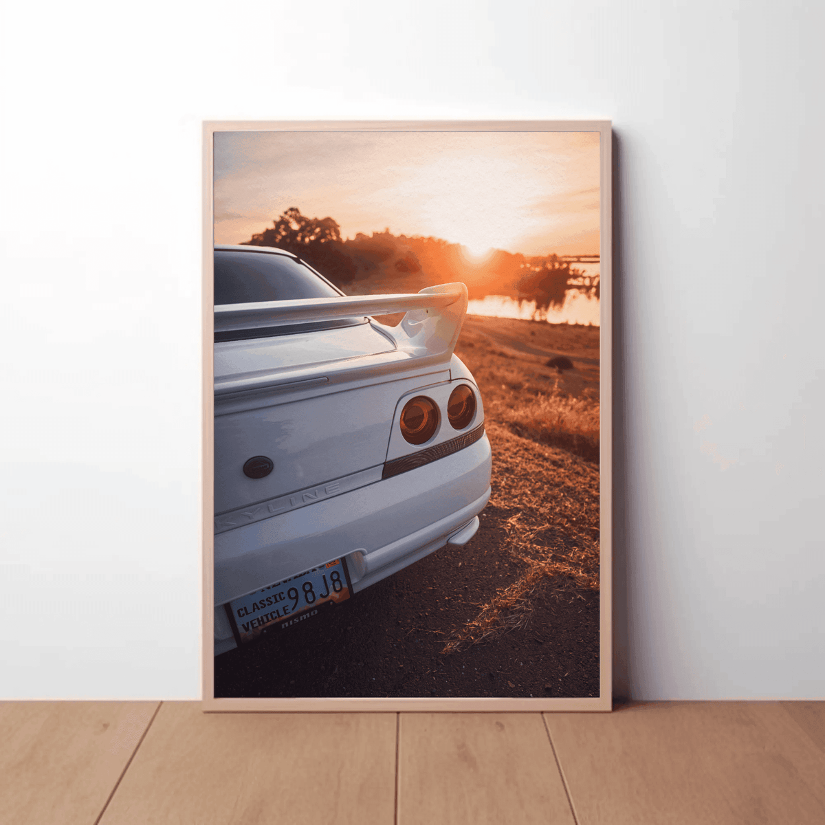 Nissan Skyline R33 GTS-T Automotive Car Poster #003 - Throttle Designs