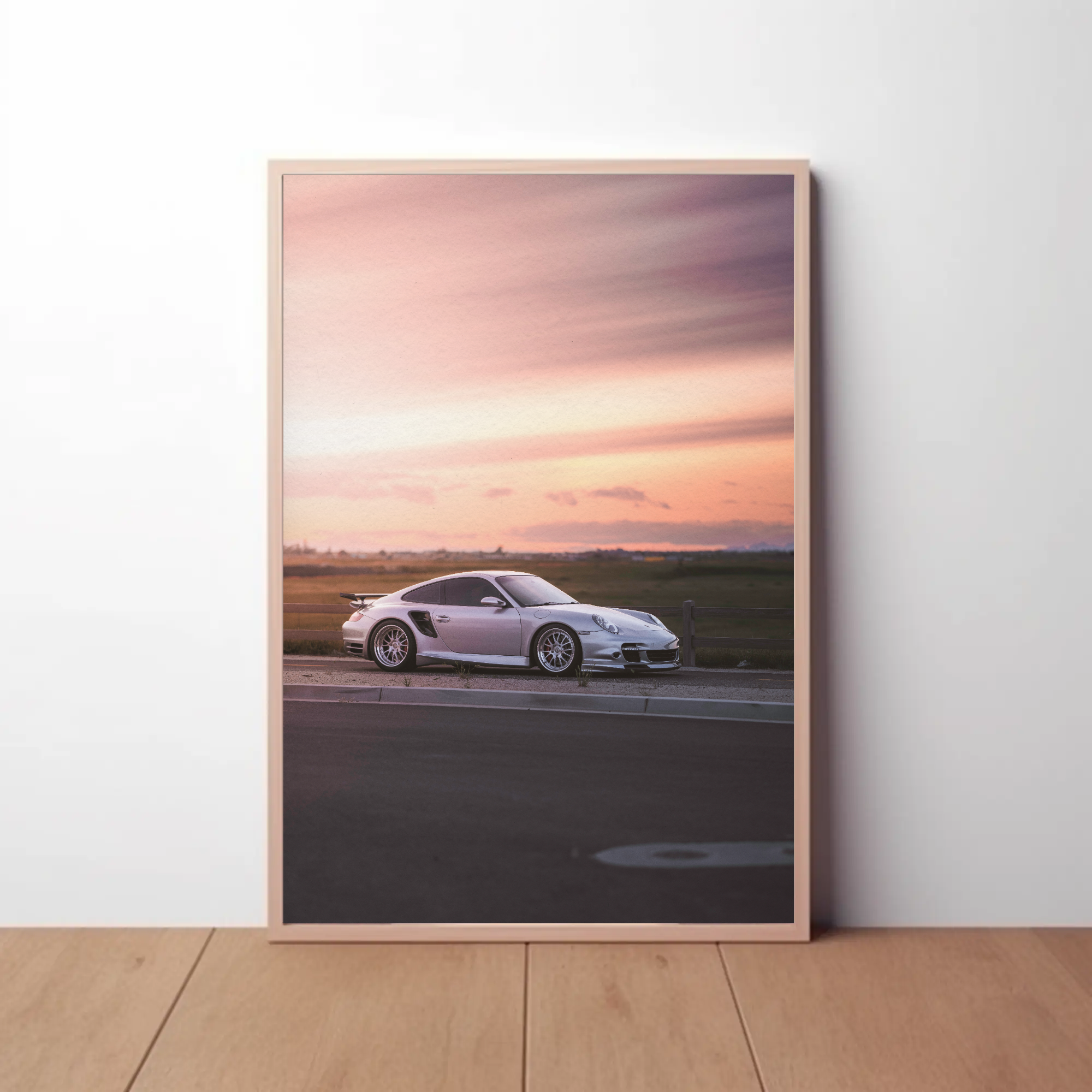 Porsche 911 Turbo Automotive Car Poster #005 - Throttle Designs