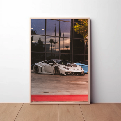 Lamborghini Huracan Automotive Car Poster #056 - Throttle Designs