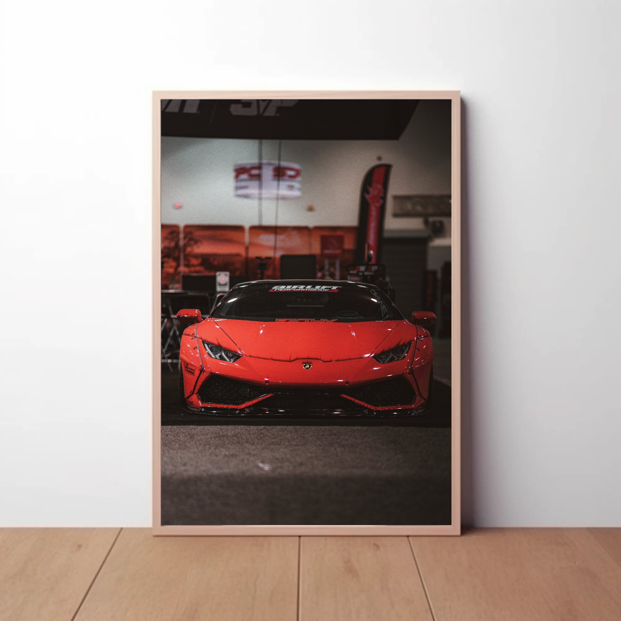 Lamborghini Huracan Automotive Car Poster #054 - Throttle Designs