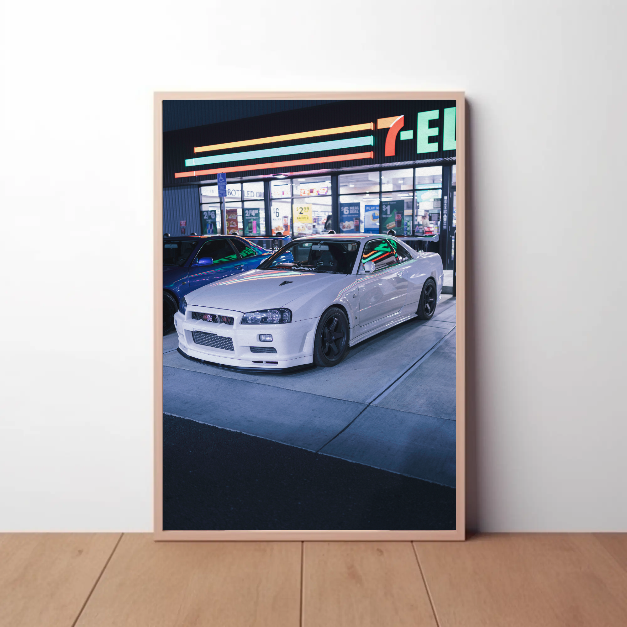 Nissan GTR R34 Skyline Automotive Car Poster #016 - Throttle Designs