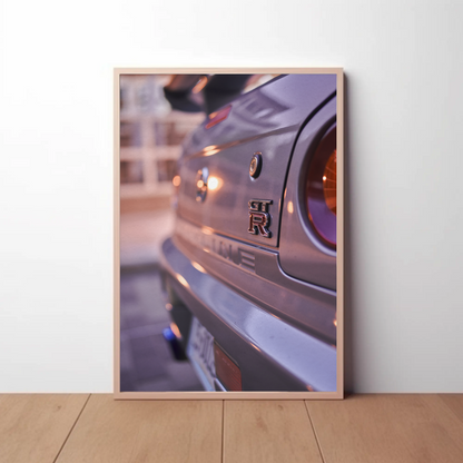 Nissan GTR R34 Skyline Automotive Car Poster #005 - Throttle Designs