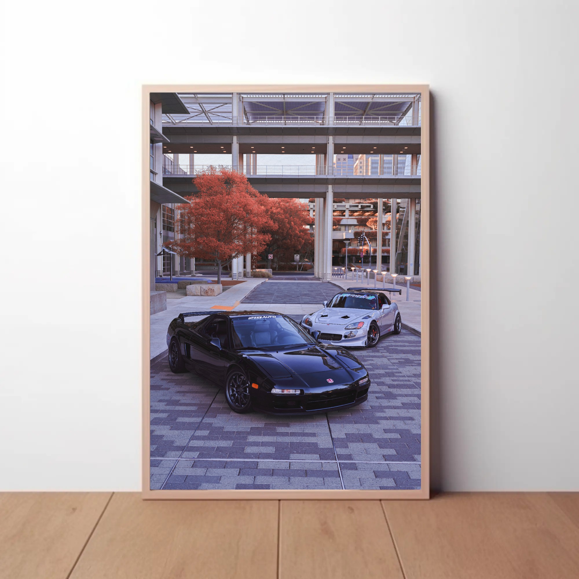 Acura NSX and Honda S2000 Automotive Car Poster #002 - Throttle Designs