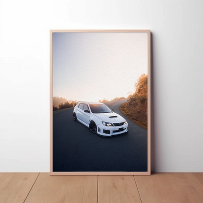 Subaru WRX STI Automotive Car Poster #003 - Throttle Designs