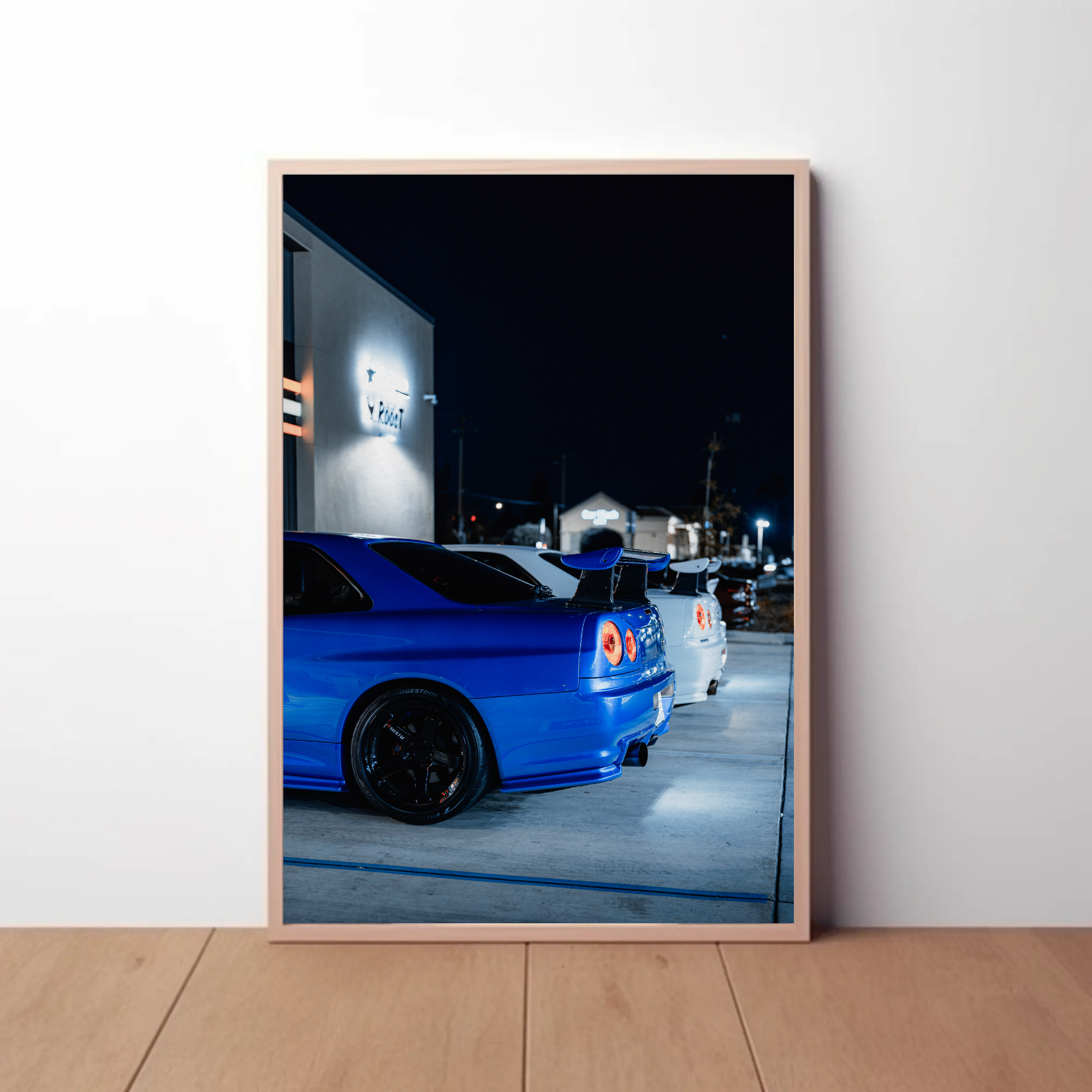 Nissan GTR R34 Skyline Automotive Car Poster #013 - Throttle Designs