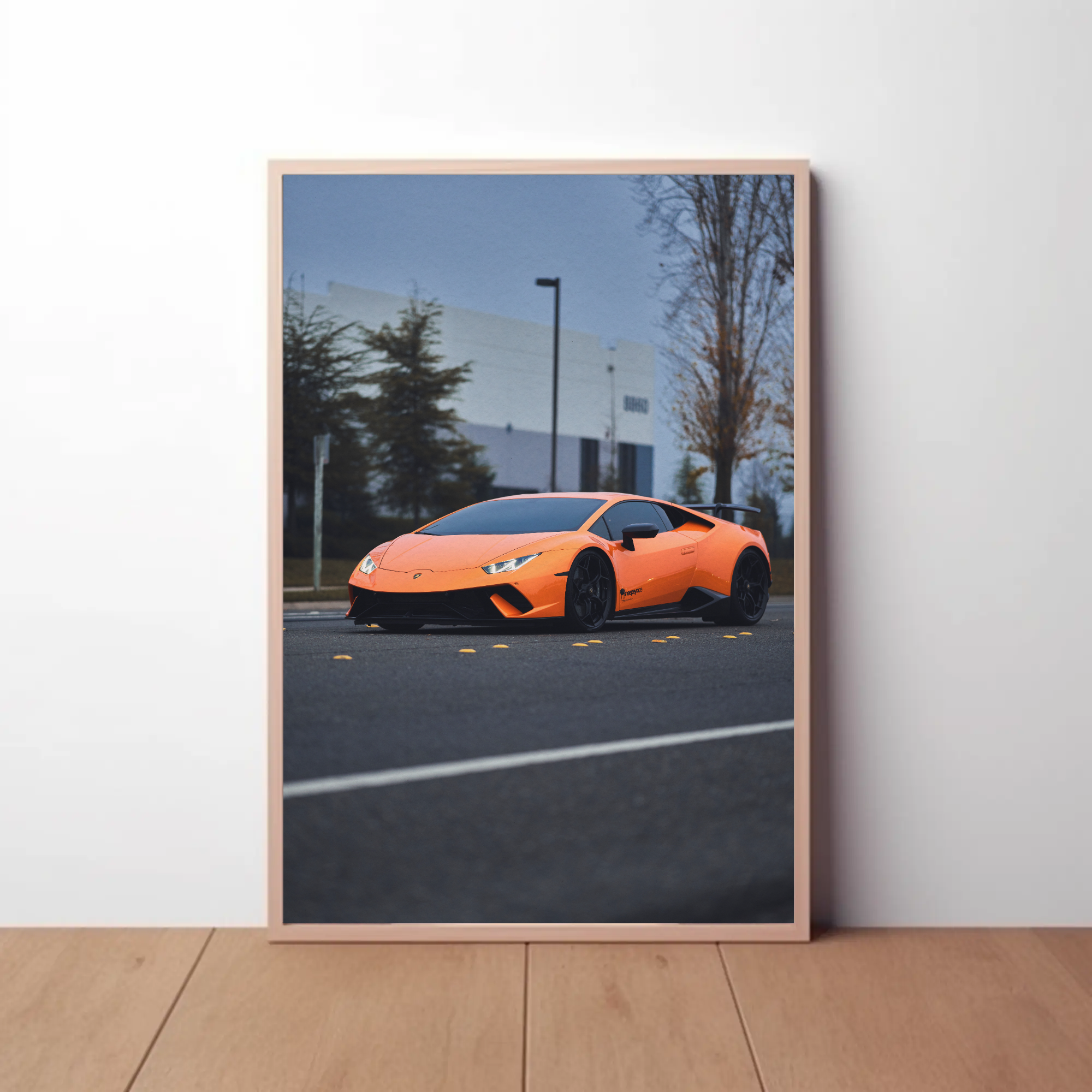 Lamborghini Huracan Automotive Car Poster #048 - Throttle Designs