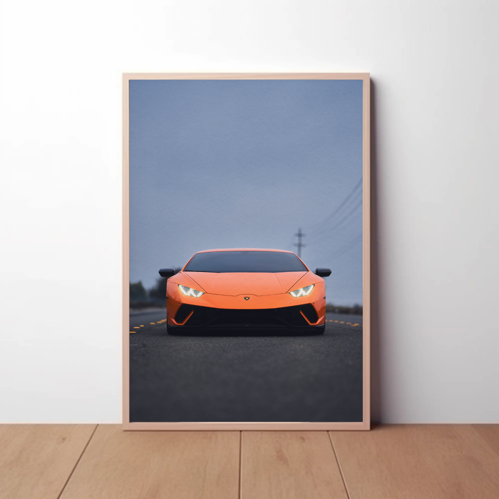 Lamborghini Huracan Automotive Car Poster #049 - Throttle Designs