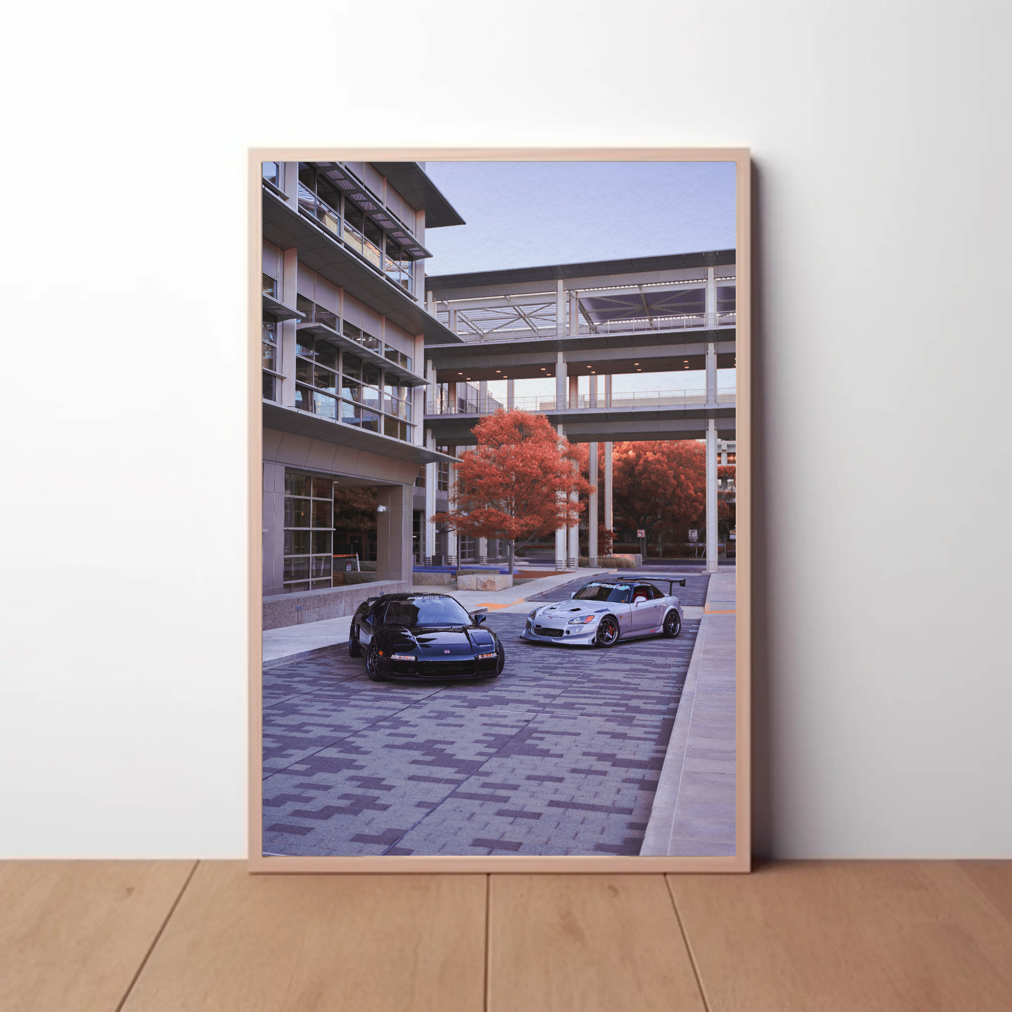 Acura NSX and Honda S2000 Automotive Car Poster #001 - Throttle Designs