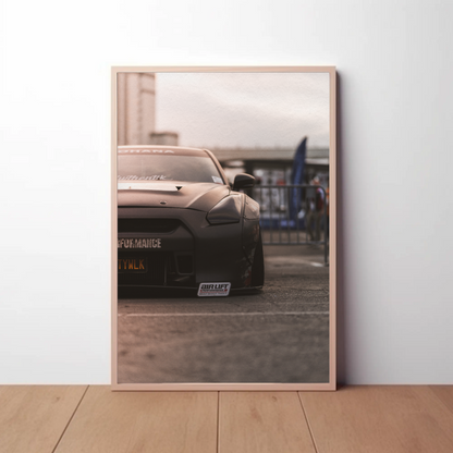 Nissan GTR R35 Automotive Car Poster #014 - Throttle Designs