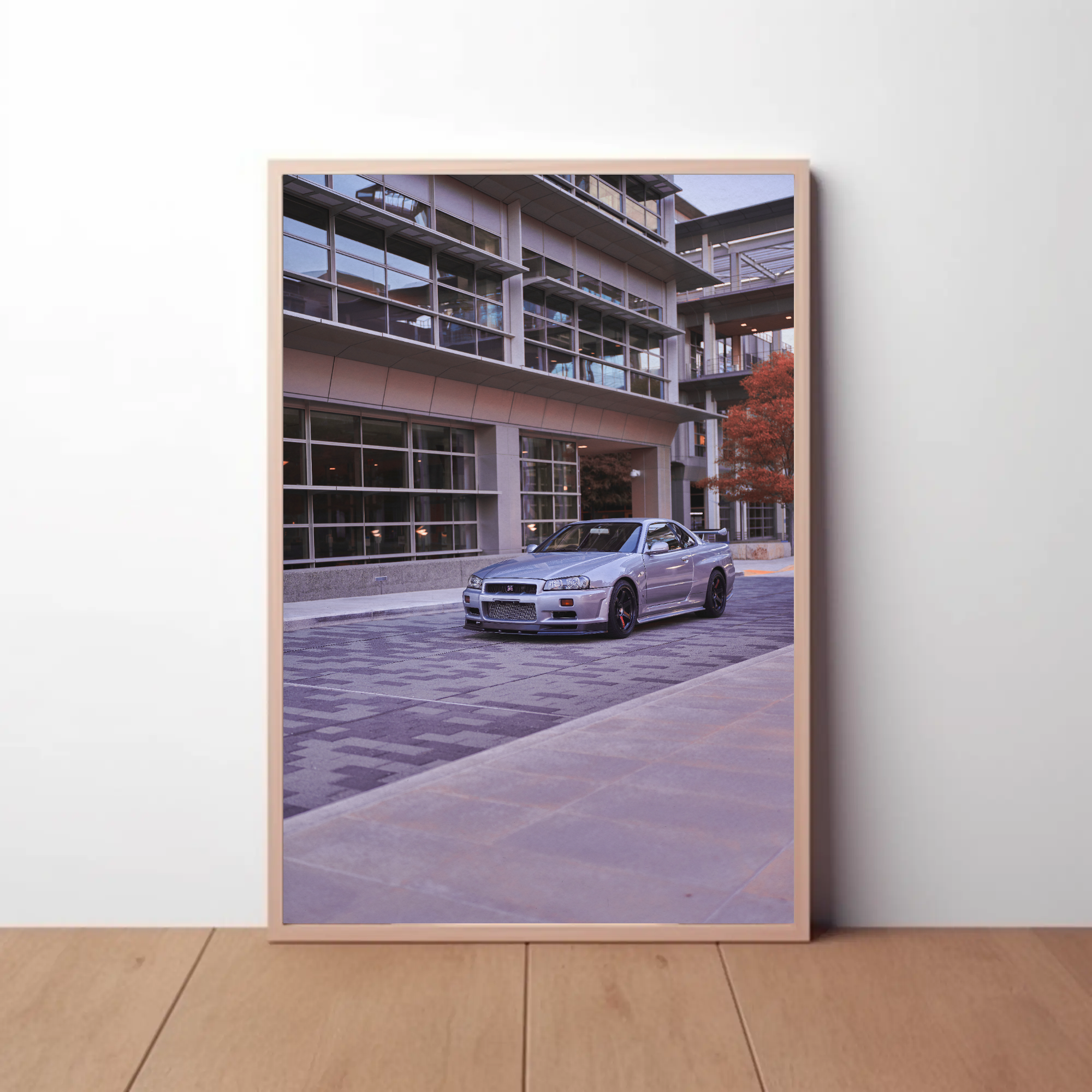 Nissan GTR R34 Skyline Automotive Car Poster #003 - Throttle Designs