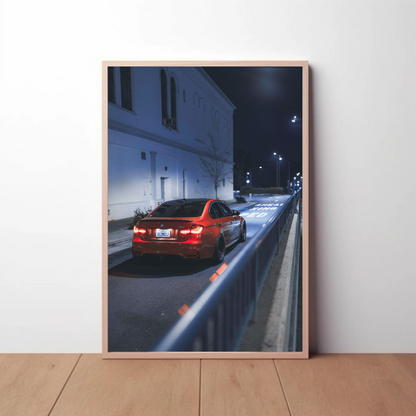 BMW F80 M3 Automotive Car Poster #003 - Throttle Designs